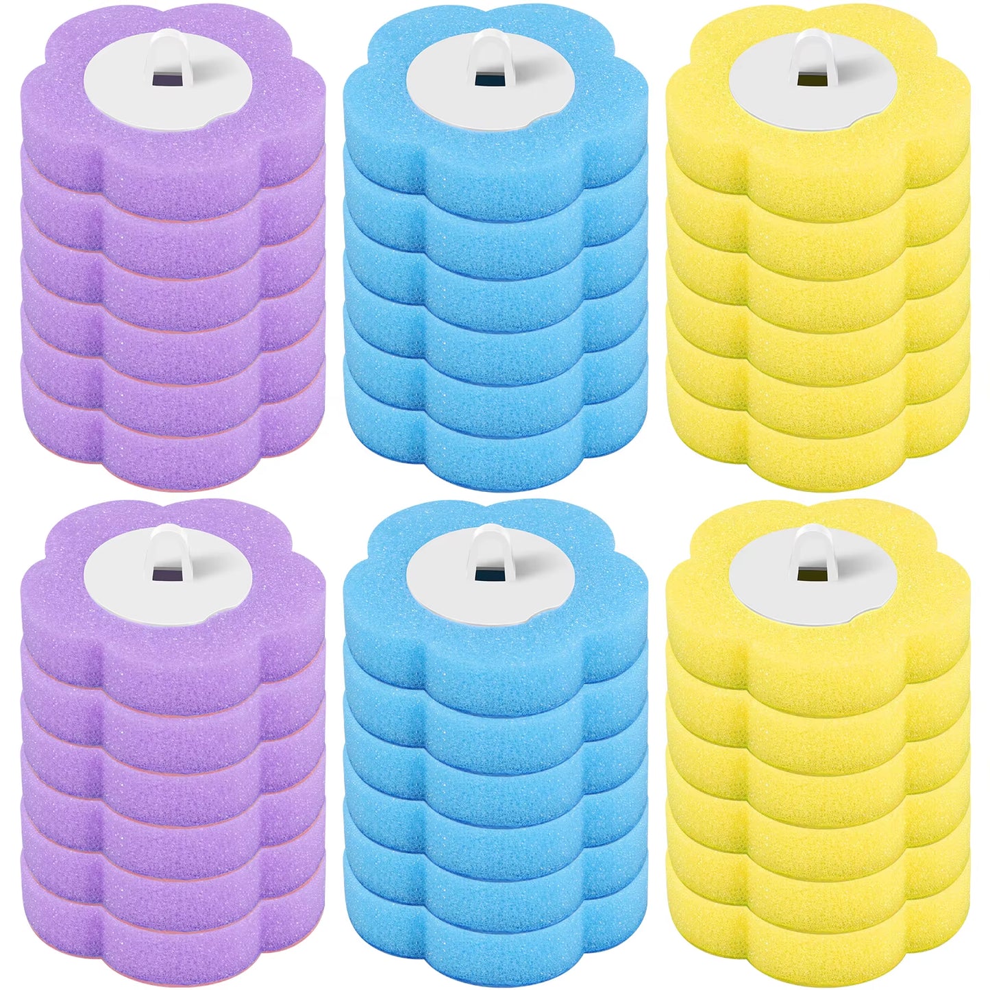 Toilet Brush and Holder Set with Disposable Refills Replacement Head Cleaning Kit Bathroom Cleaning Brush WC Accessories Tool