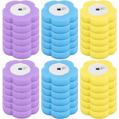 Toilet Brush and Holder Set with Disposable Refills Replacement Head Cleaning Kit Bathroom Cleaning Brush WC Accessories Tool